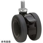 双輪キャスター Φ75 自在 ストッパー付 ネジ式 TEシリーズ 東海キャスター