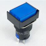 LA128AJ-11DZ-12V-B 照光式プッシュスイッチ 長方形 オルタネイト 12V LA128AJ-11DZ-12Vシリーズ アズワン
