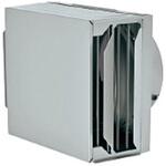 SUS製 角形耐外風フード 縦ギャラリ FD120度 左右開口・前方吹きタイプ 排気専用 メルコエアテクノロジー(旧:メルコエアテック)