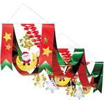 TA5-0341 星空クリスマスプリーツ2連ペナント アルファ[販促]