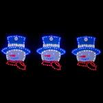 SMDイルミネーション 3連スノーマン アルファ[販促]