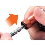 携帯用ワンタッチ式ビットホルダー(リング付) トップ工業