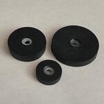 ゴムコートマグネット 皿ねじ用 超強力ネオジム磁石 22，34，43Φ 3種類 杉原産業