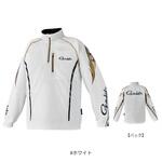 GM3766 2WAYウォームジップシャツ #ホワイト がまかつ Gamakatsu