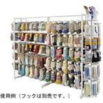 61-760-70-1 【什器セットまるごと購入】 SF中央両面スリムタイプ W90×H150cm ホワイト 2連結セット アズワン