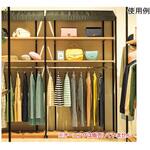 61-802-71-1 【什器セットまるごと購入】 UR壁面タイプW120 ブラック 2連結セット アズワン