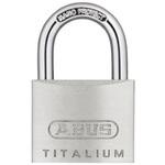 64TI/40 Abus 耐候性南京錠 パドロック タイタリウム グレイ ABUS