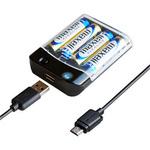 電池式充電器 USB1P 1A micro 50cm カシムラ