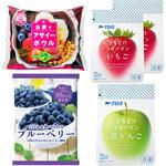[冷凍]お家でアサイーボウル 7食 x ブルーベリー180g x くちどけフローズン80g(いちご2袋、青りんご1袋) スマイルスプーン