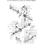 264503 BCS26A エンジン クランクケース、シリンダ、フューエルタンク