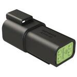 AT04-4P-RD01BLK ケーブルコネクタ 4極 オス レセプタクル 1袋 5個入 AMPHENOL