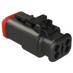 AT06-4S-SR02BLK ケーブルコネクタ 4極 メス 自動車用コネクタ 1袋 5個入 AMPHENOL