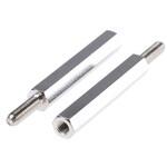 HTSB-M3-30-5-2 スタンドオフ 六角 黄銅 M3 x 30mm 1袋 100個入 RICHCO