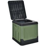 防災用 抗菌簡易トイレ 12回分 カーキ 万方商事