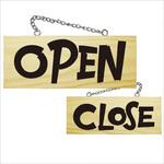 E木製サイン イタリアン OPEN/CLOSE P・O・Pプロダクツ