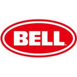 ロゴステッカー ヌキ/RED文字 80mm BELL