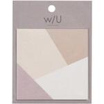 WU/スクエア付箋/ブラウン ナカバヤシ