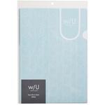 WU/A4/紙製ファイル/ブルー ナカバヤシ