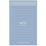 WU/ノート付箋 スリム/パウダーブルー ナカバヤシ