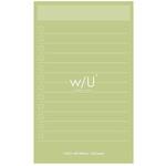 WU/ノート付箋 スリム/ピスタチオグリーン ナカバヤシ