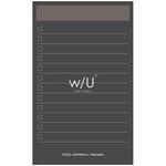 WU/ノート付箋 スリム/スモーキーブラック ナカバヤシ