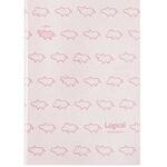 HPP-A61A-P ヒポポシリーズ/A6カバーノート/ピンク ナカバヤシ