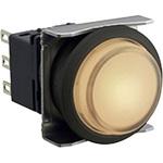 フラッシュシルエットLBWシリーズ 照光押ボタンスイッチ 丸突形・黒色ベゼル IDEC(和泉電気)