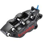 P4-40RR アキシャル CNC 4P キャリパー ハードアルマイト レッドロゴ 右 チタンピストン brembo