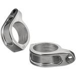 フロントウインカーステー CLAMPITS 39mmフォーククランプ ポリッシュ M8/M10 モートーン