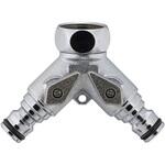 メタルコックつき分岐接手 カクダイ