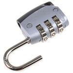 498-6330 組み合わせ南京錠 パドロック スチール、亜鉛 黒/グレイ ABUS