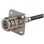 25_N-50-3-20/133_NE 同軸コネクタ ジャック フランジマウント HUBER & SUHNER