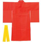 衣装ベース 着物 赤(帯黄) アーテック[学校教材・教育玩具]