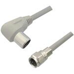 4K8K対応4C用L/F型アンテナケーブル7m(L型プラグ/F型コネクター)袋入タイプ マックステル