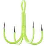 TH-04G/GLOW QUAD 太刀魚ジギングフック バーブレス ガチャクラフト