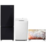 HW-K55E+32A30H 家電3点セット (162L冷蔵庫 5.5kg洗濯機 32型液晶テレビ) Hisense(ハイセンス)
