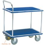 NS304AR 二段式ワゴン台車・空気入りタイヤ・フットブレーキなし エヌケーキャリーキャスター