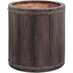 「FARBOR」 ファーバー 木調FRPプランター 幅40 (丸型) 住まいスタイル