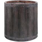 「FARBOR」 ファーバー 木調FRPプランター 幅50 (丸型) 住まいスタイル