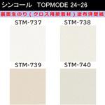 【オーダー】裏面生糊付き量産壁紙クロス TOPMODE2024-2026 STM737～STM740 石目調 シンコール