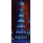 冬装飾 クリスマス イルミネーション LEDシャイニングタワーライトツリー ブルーグラデーション ストア・エキスプレス