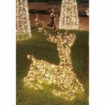 冬装飾 クリスマス イルミネーション LEDホログラムリボントナカイ ストア・エキスプレス