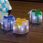 8800-8252 冬装飾 クリスマス イルミネーション 5連LEDクリスタルモチーフライト プレゼントボックス ストア・エキスプレス