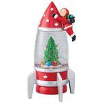 28975-122 冬装飾 クリスマス デコレーション LEDスノーイングライト ロケット ストア・エキスプレス