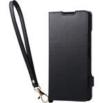 Xperia 10 VII (SO-52F) ケース 手帳型 マグネット 衝撃吸収 スタンド機能付 ハンドストラップ付 エレコム