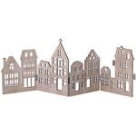 8258-1084 冬装飾 クリスマス 木製デコレーションスタンド ホワイト ストア・エキスプレス