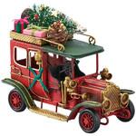 8736-1934 冬装飾 クリスマスデコレーション ティンクリスマスカー レッドカー ストア・エキスプレス