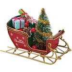 8736-1942 冬装飾 クリスマスデコレーション ティンクリスマスカー レッドスレイ ストア・エキスプレス