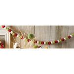 8258-1088 冬装飾 クリスマスデコレーション ポンポンシリーズ ガーランド ストア・エキスプレス