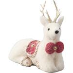 冬装飾 クリスマスデコレーション ふわふわトナカイオブジェ ストア・エキスプレス